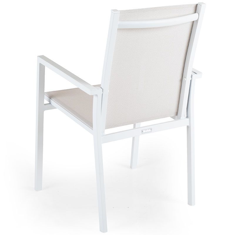 Avanti stacking chair white/offwhite