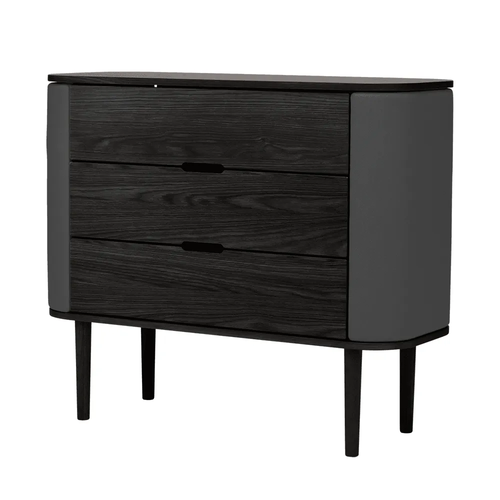Treasures Chest of Drawers Black Oak/Shadow