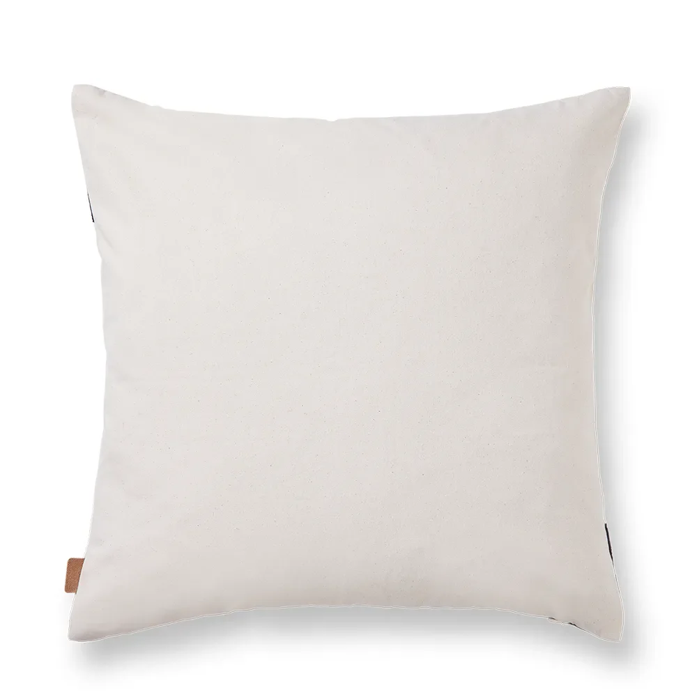 Hand-Embroidered Cushion Pose in Organic Cotton