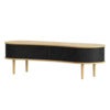 Audacious TV stand Oak/Charcoal