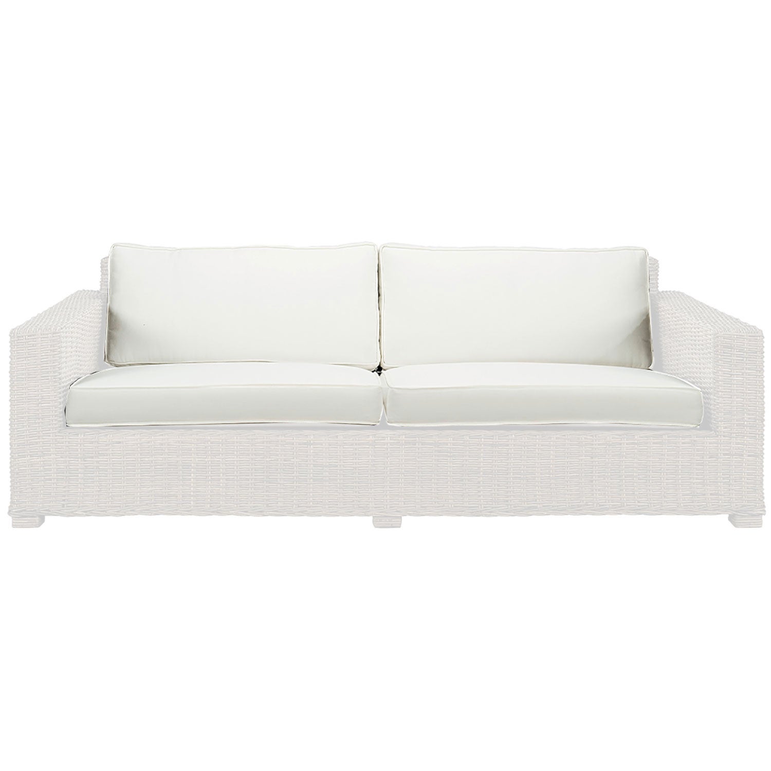 Hudson 3-seater sofa cushioned Nature