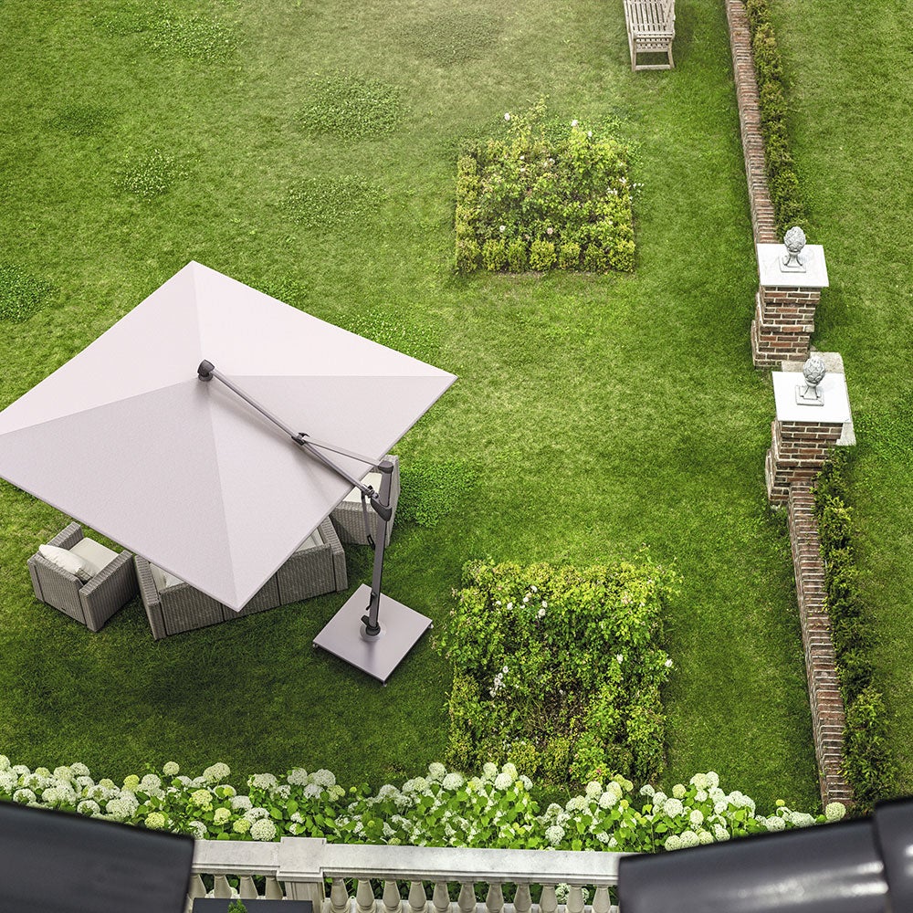 Sombrano S+ side-mast parasol 400 cm anodizerad alu cat.5 600 Wave