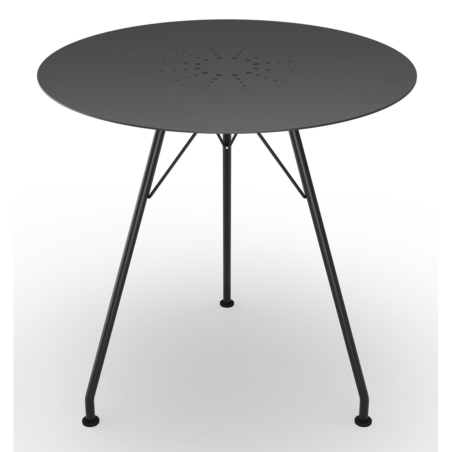 Circum table 74 cm black aluminium