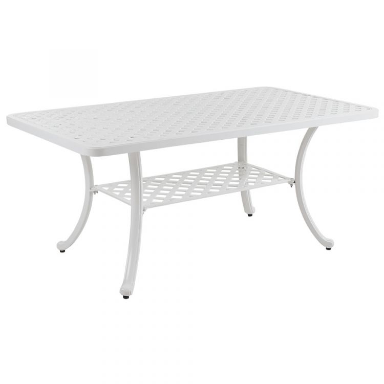 Arras coffee table 70x125 cm white