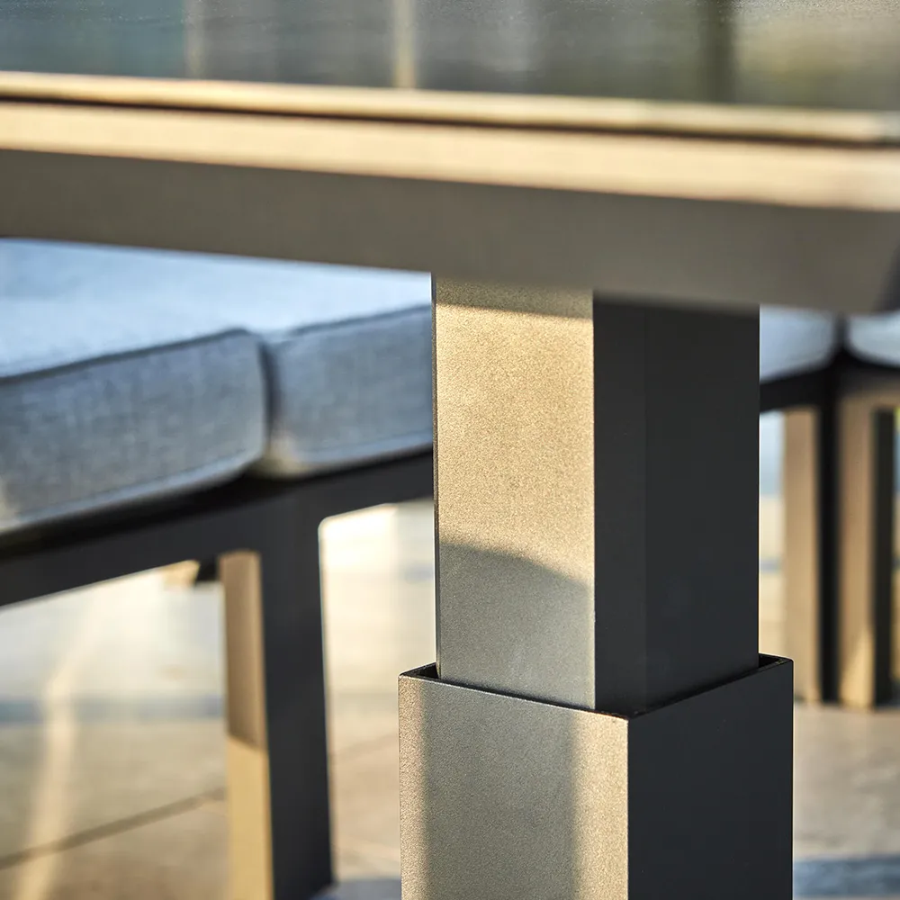 Heis Height-adjustable coffee table 79x79 cm black