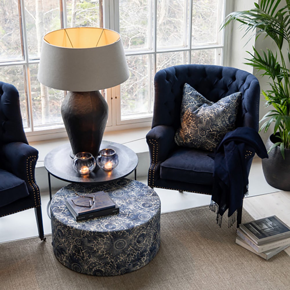 Churchtown Armchair-Simply deep blue