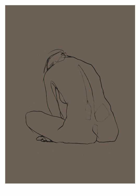 Anna Bülow poster Flow 4 50x70 cm sign/numrerat