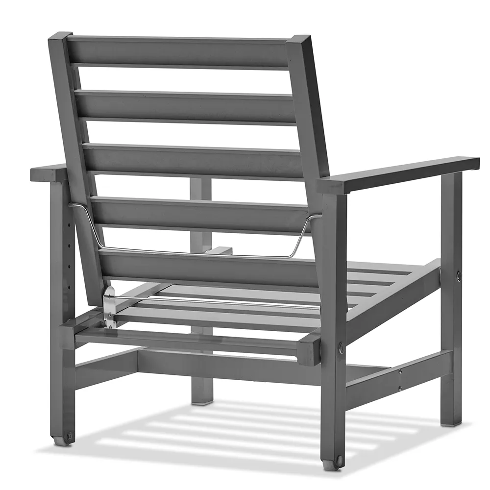 Armchair Grey Aluminium