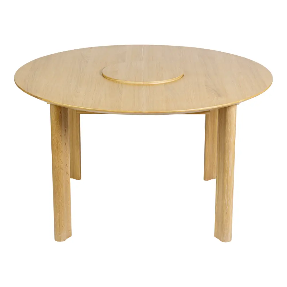Comfort Circle Dining table with extension Oak