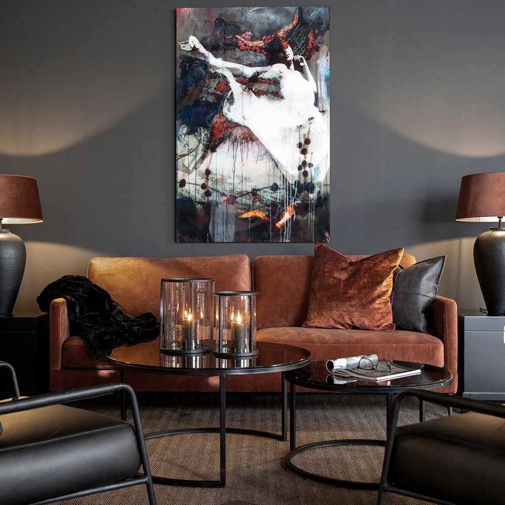 Andorra 3-seater sofa Velvet Hazel