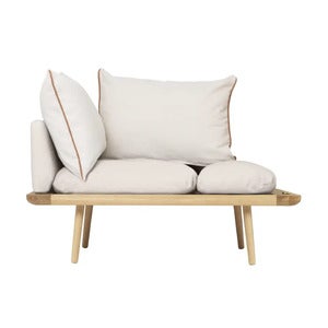 Lounge Around 1.5-seater sofa Oak/White Sands