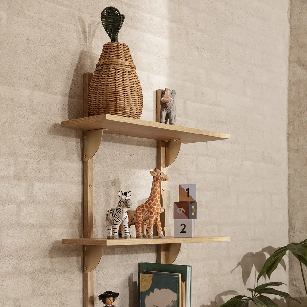 Pear braided storage basket small