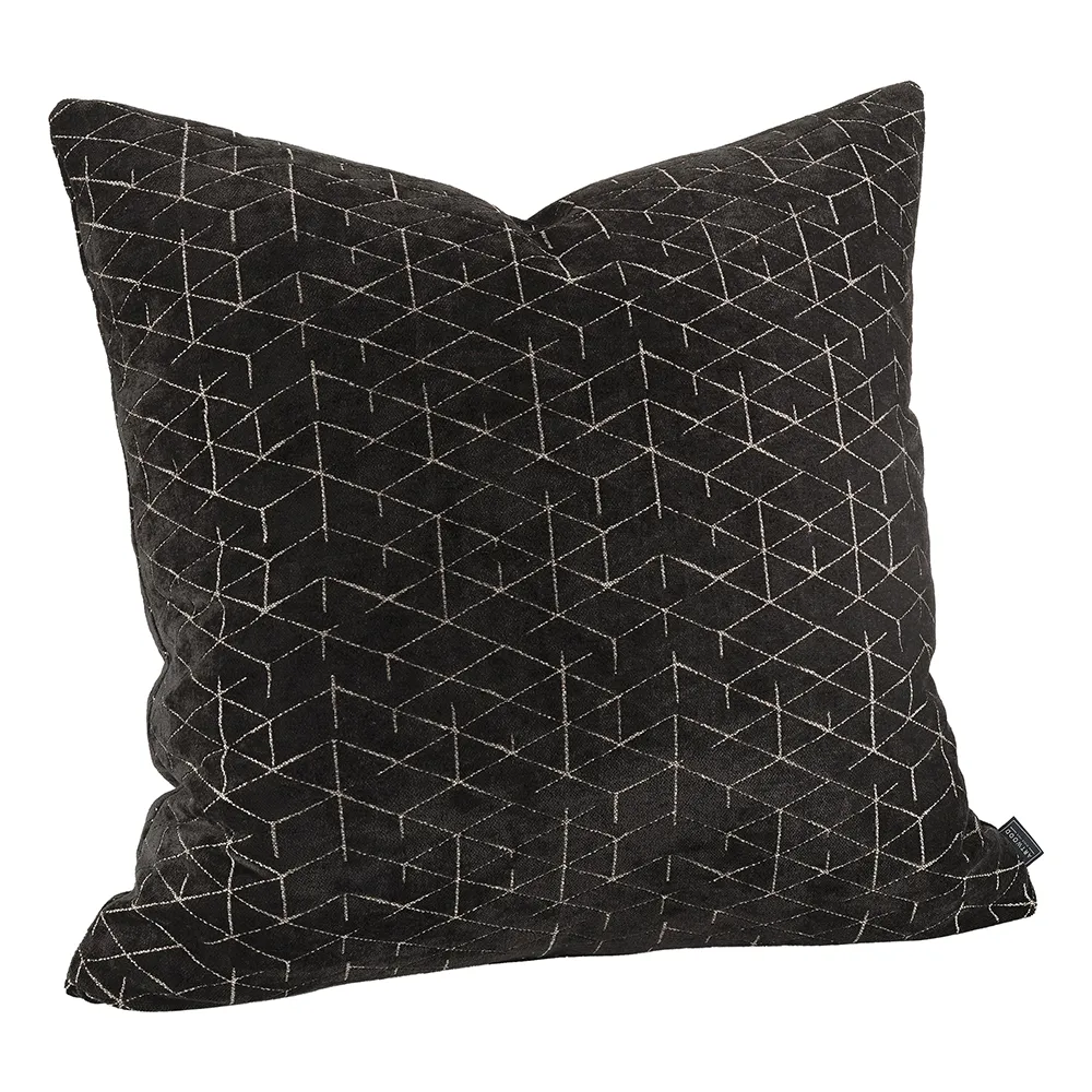 Laurel Diamond dark brown cushion cover 50x50 cm