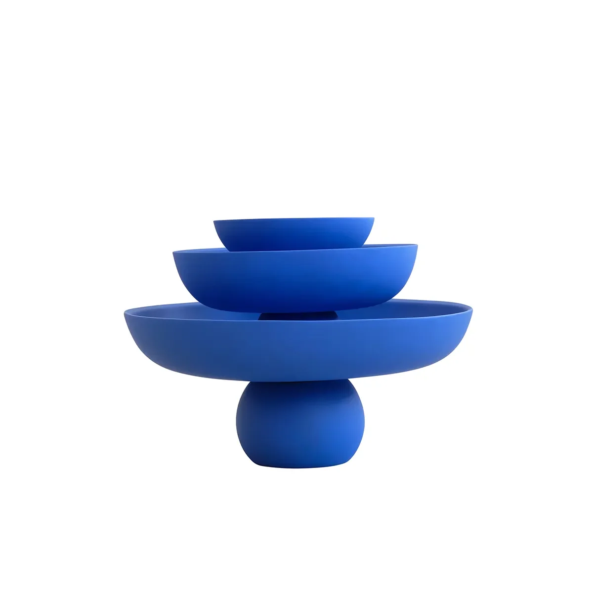 Hand-painted Decorative Bowl Baburu Big Marrakech Blue Ø 43 cm