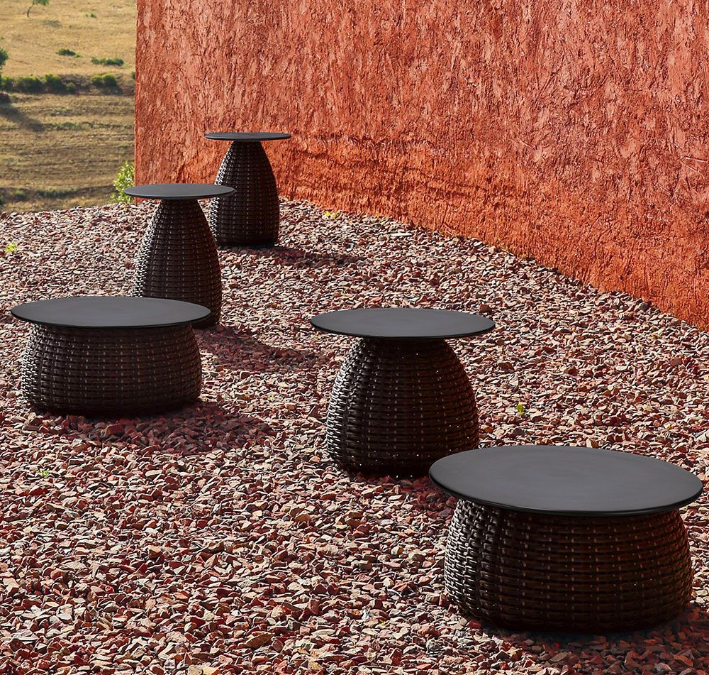 Porcini table 61 cm brown