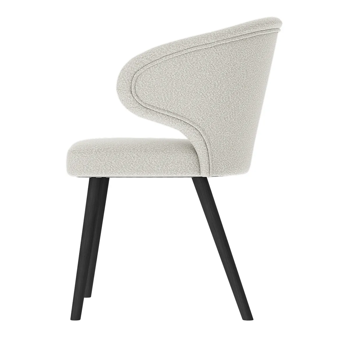 Arkansas dining chair Nobu bouclé cream