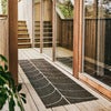 Woven Rug Leif Dark Brown 70x270 cm