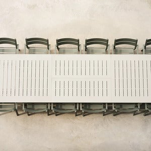 Lomma Dining Table 100x260-380 cm Light grey