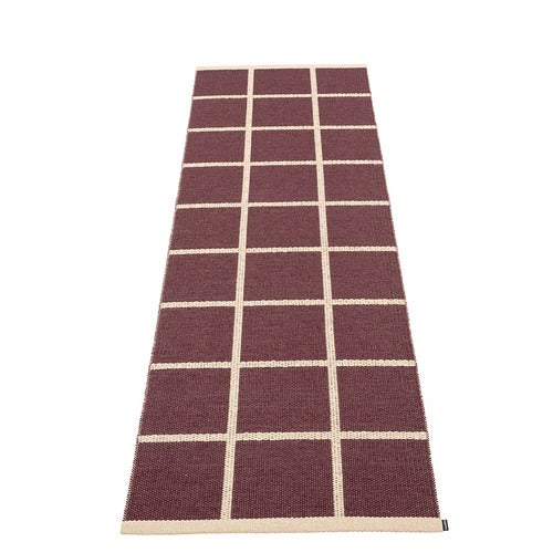 Woven Rug Criss Burgundy 70x225 cm