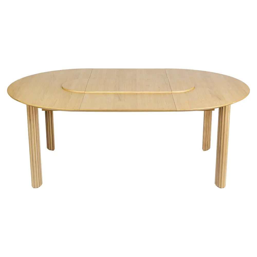 Comfort Circle Dining table with extension 132-202x132 Oak