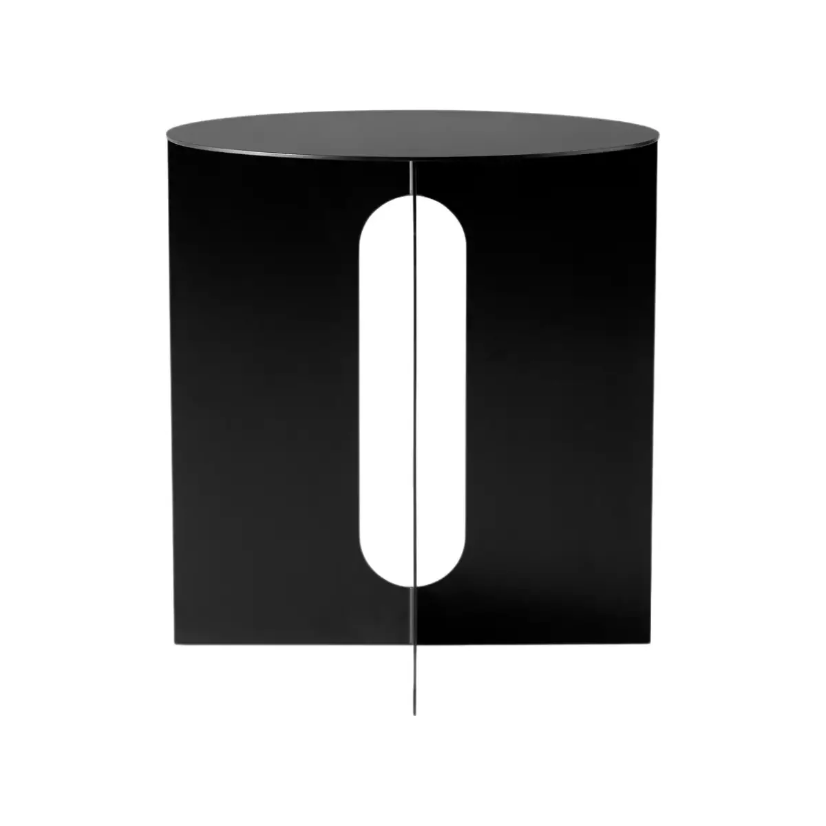 Androgyne Side table/base Black steel - Ø40 cm