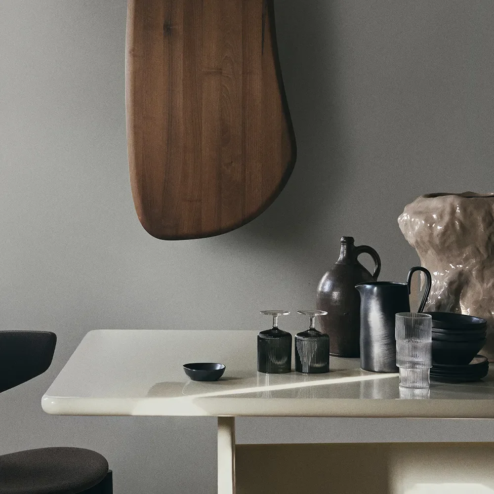 Ripple Wine Glasses - Set of 2 - Smoked Grey