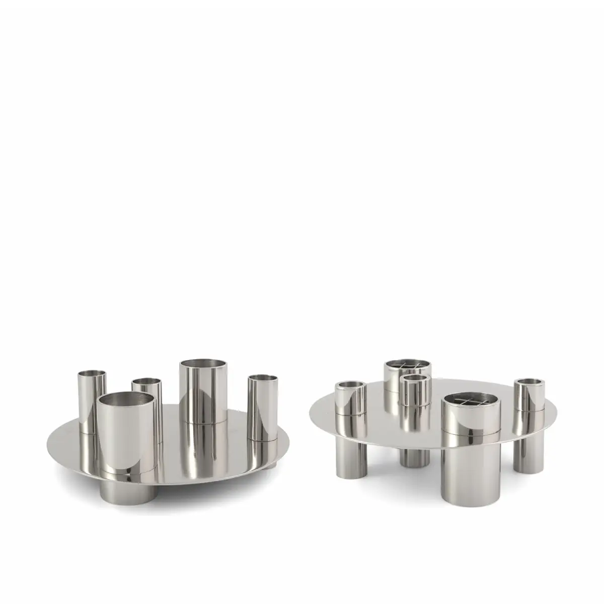 Awa vase/candle holder nickel