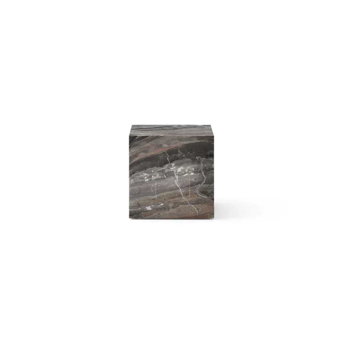 Plinth Table, Marble Grey Galaxy