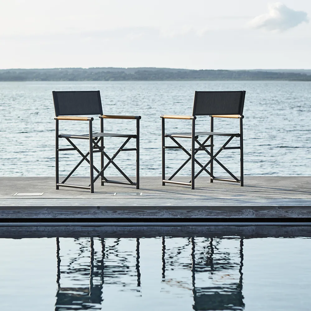 Zand dining chair teak/anthracite