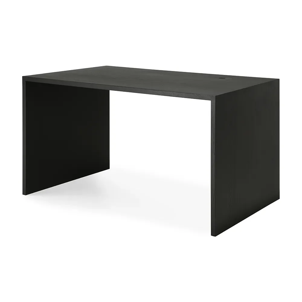 U Desk 70x140 cm Oak black