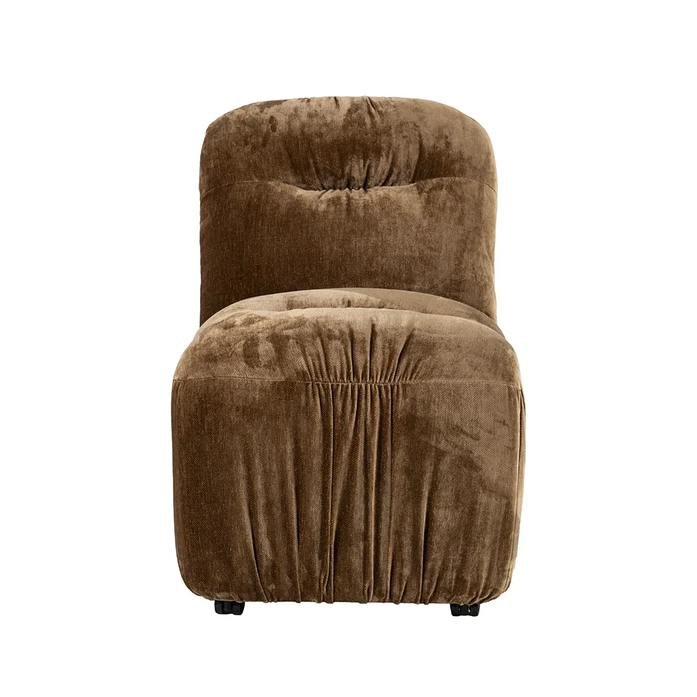 Upholstered chair Nido Mustard