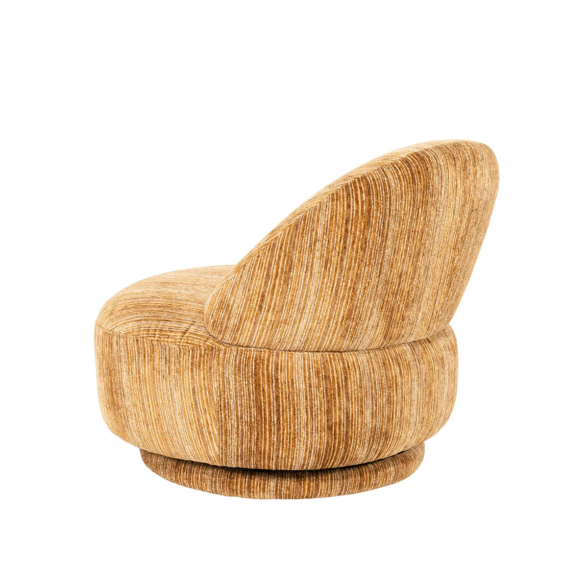 Swivel Lounge Chair FineLine Mustard