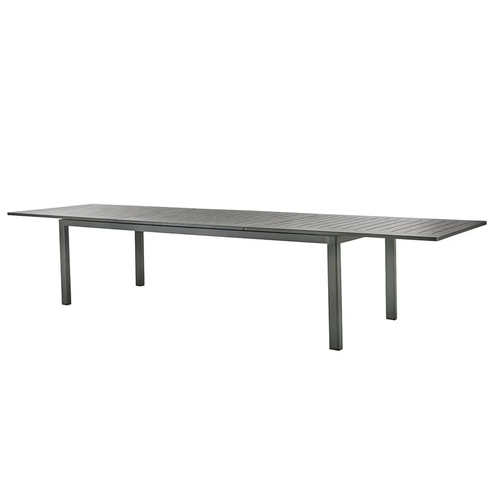 Lomma Dining Table 100x260-380 cm Anthracite