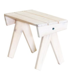 Granny Side table white oiled pine