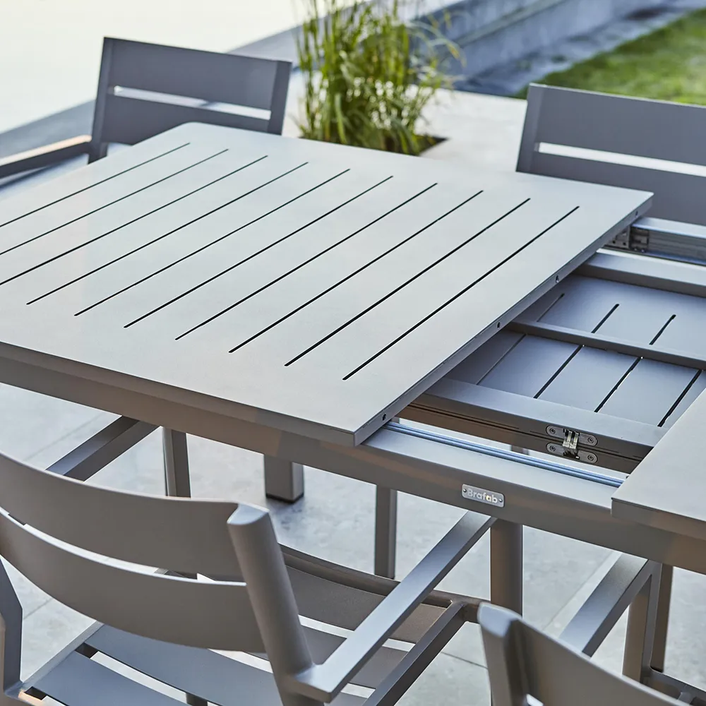 Lomma dining table 100x194-312 cm Khaki