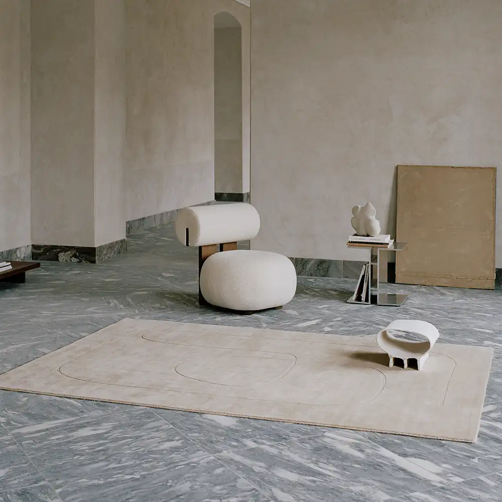 Amber In Cursive Linie_Design Cursive Expanse Amber 250x350 carpet | Buy the carpet from ...