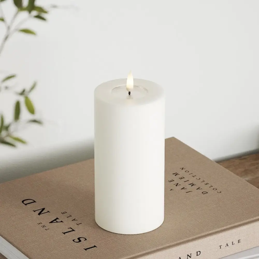 LED block light Ø7.5x15 cm white