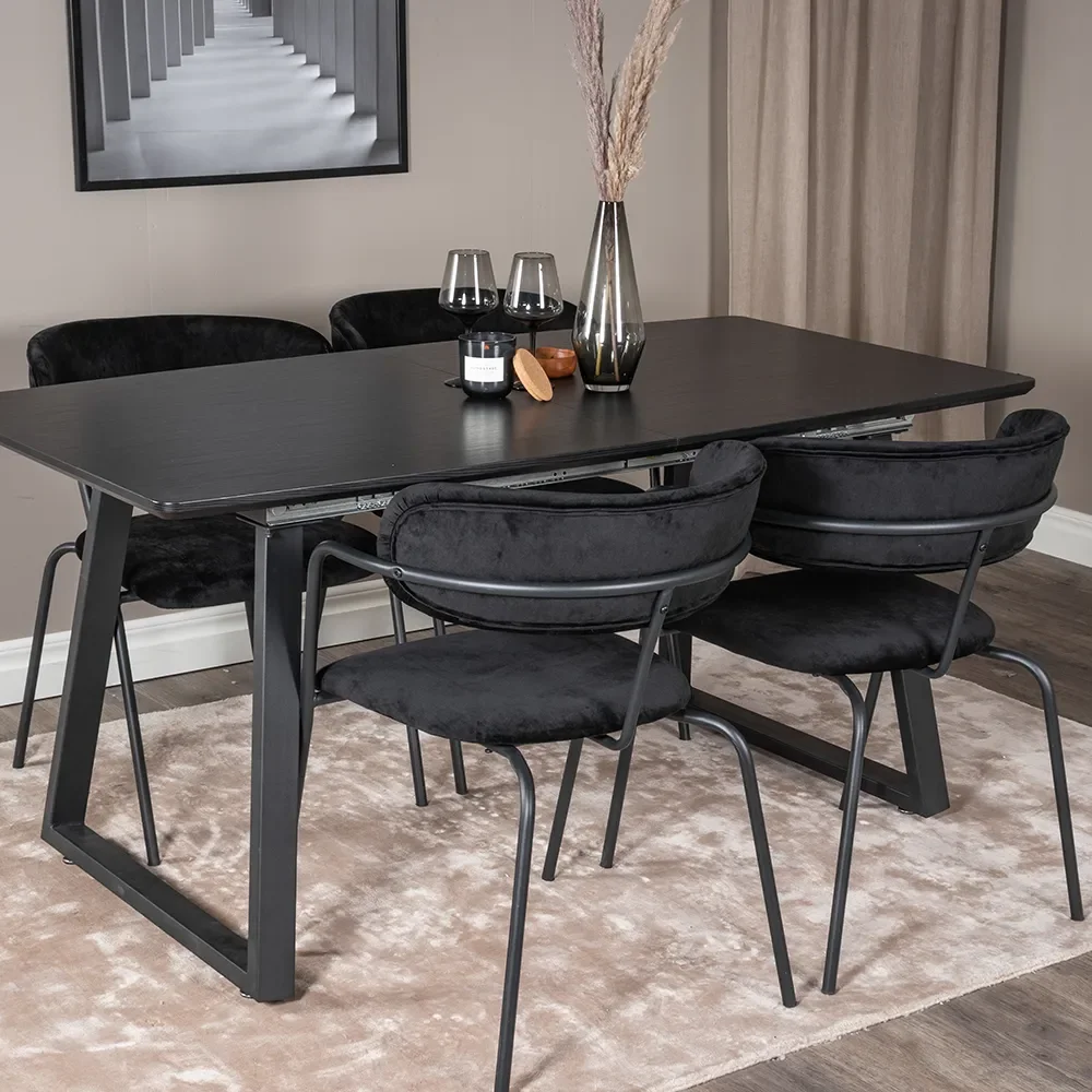 Arrow Dining Chair Black 2-pack