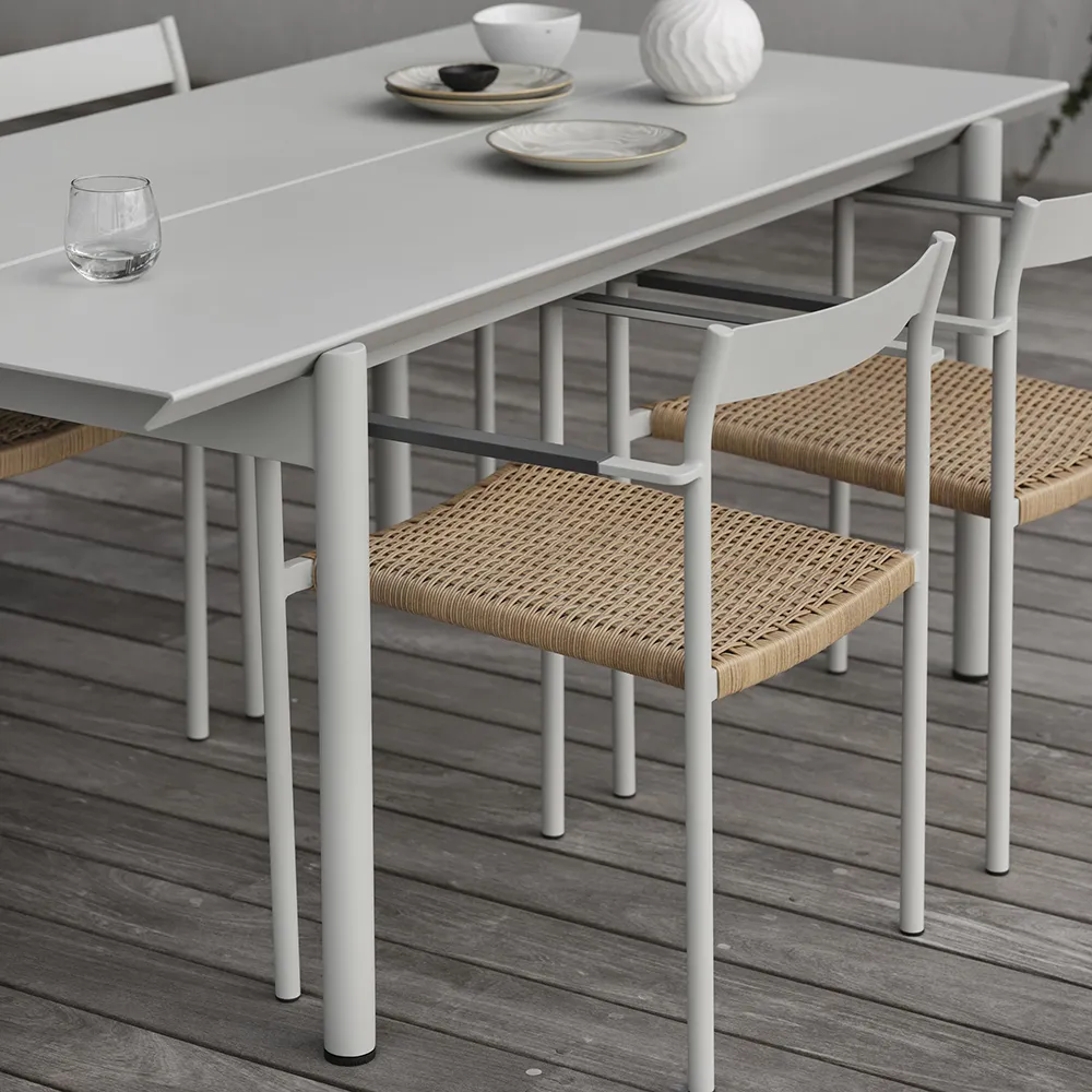 B45 Dining table 92x250 cm Light grey