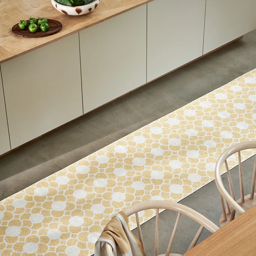 Anya rug Pale Yellow/Vanilla 70 x 300 cm