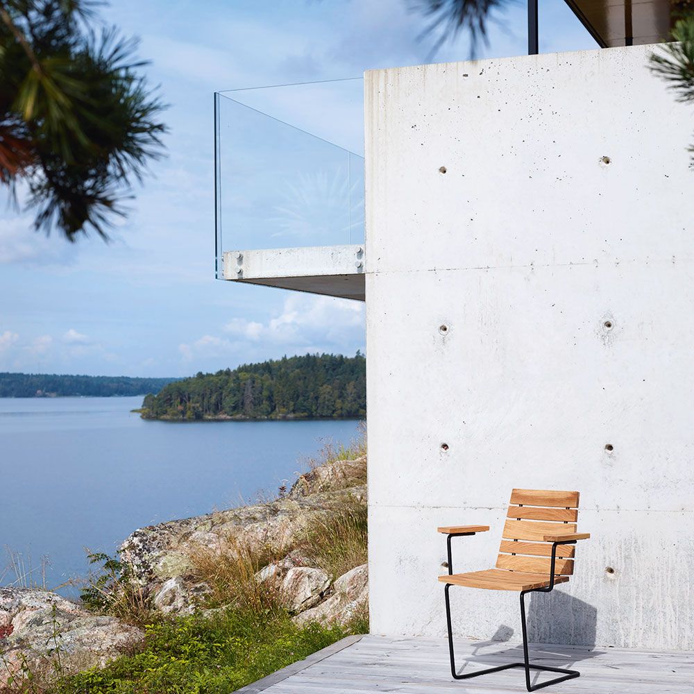 Grinda dining chair Black / Teak