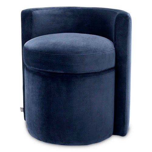 High Armchair Arcadia Savona midnight blue