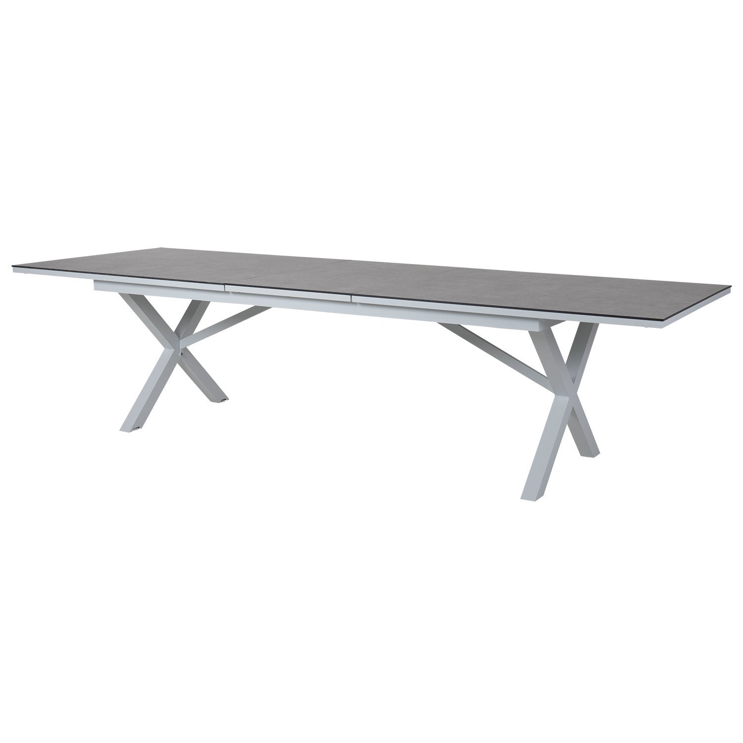 Hillmond extendable table 100x238-297 cm white/grey