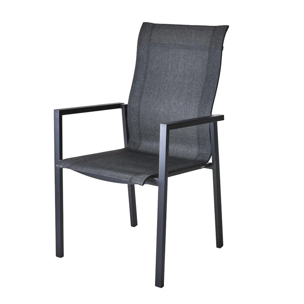 Chair with armrest Black/Black