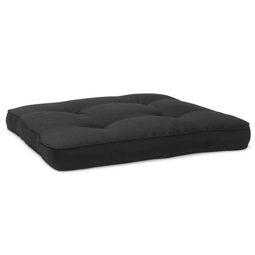 Seat cushion 49x53 cm Black eco