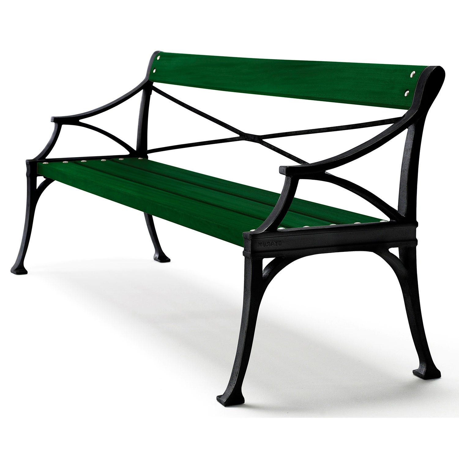 Lessebo sofa black green lacquered pine