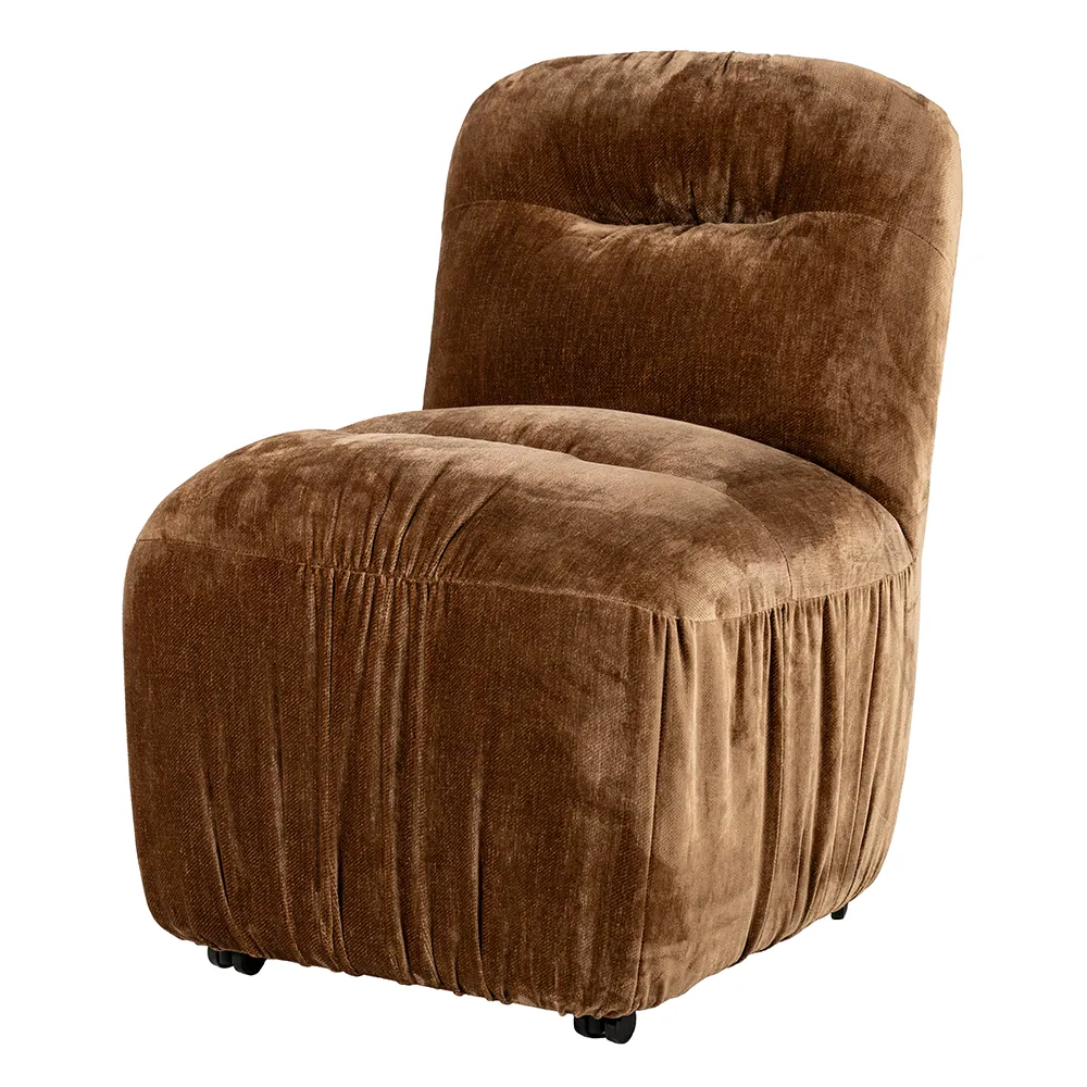 Upholstered chair Nido Mustard