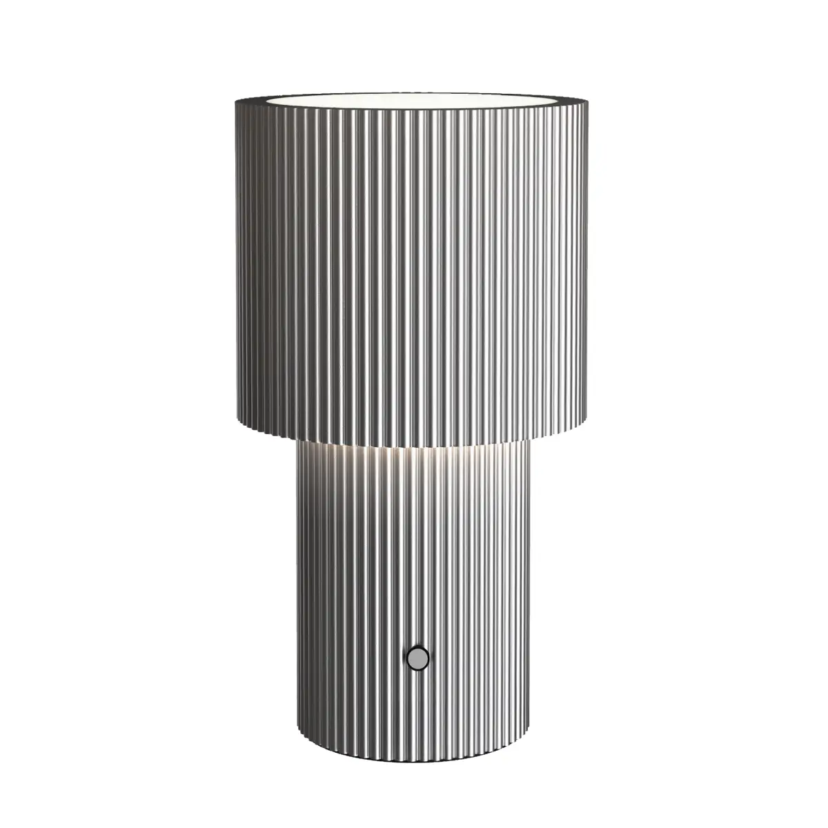  Iluma portable table lamp Ø12.2 x H22.1 cm Metal Silver