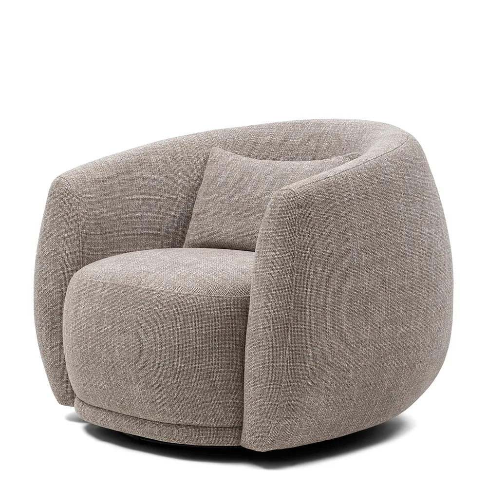 Swivel Chair Leonardo Bright Taupe