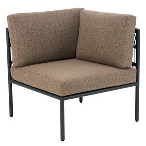 Reno corner piece Black / Raw Peanut